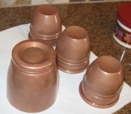 cups and balls patina applying the palmolive